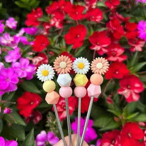 Crochet Floral Amigurumi Sticks - Floral Support Rods for Plushie Making
