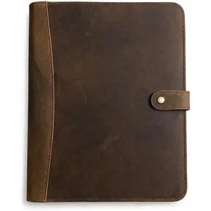 Leather Portfolio, Binder, Business Portfolio for Professionals, Leather Padfolio, Document Card Holder, Resume Folder, Business Padfolio for Men & Women