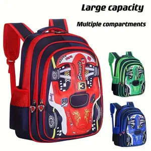 Primary School Grade 1, Grade 3, Grade 6 Backpack 2025 New Racing Car Boys Children's Large Capacity Backpack