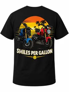 Smiles Per Gallon Grom Heavyweight Ultra-Soft Breathable Cotton Blend Unisex Fit Durable Print Ethically Made T-Shirt for Menswear
