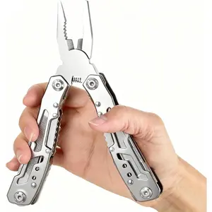 Outdoor 25-In-1 Mini Multitool plier,Portable EDC Gear with Safety Locking,Nylon Sheath,-in- Utility for Camping Hiking ,Birthday/Christmas Gifts for Dad Husband Boyfriend -