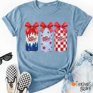Dr Pepper Patriotic Teacher T-Shirt
