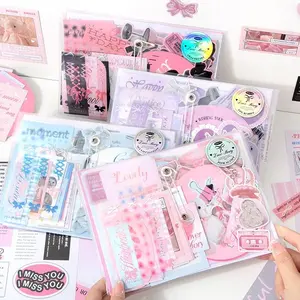 INS Dreamy Style Scrapbooking Set with Basic Layout and Versatile Paper Pieces