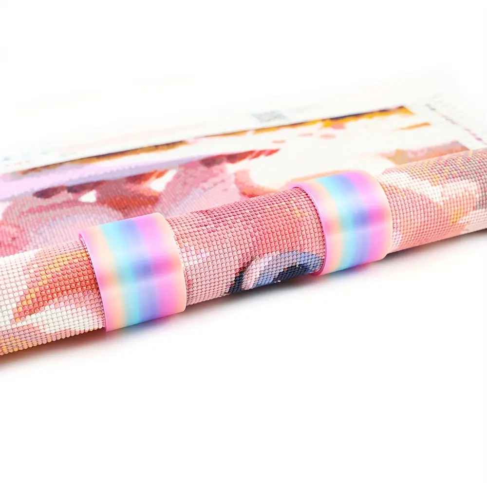 2pc Diamond Painting Canvas Roll Set, Cloth Clips & DIY Fixing Tool Kit, Ideal for Artists, Art Storage Organization, Creative Hobby Supplies, Crafting Needs, Diamond Painting Kits, Diamond Painting Tools, Diamond Painting Roller, Diamond Art Mosaic