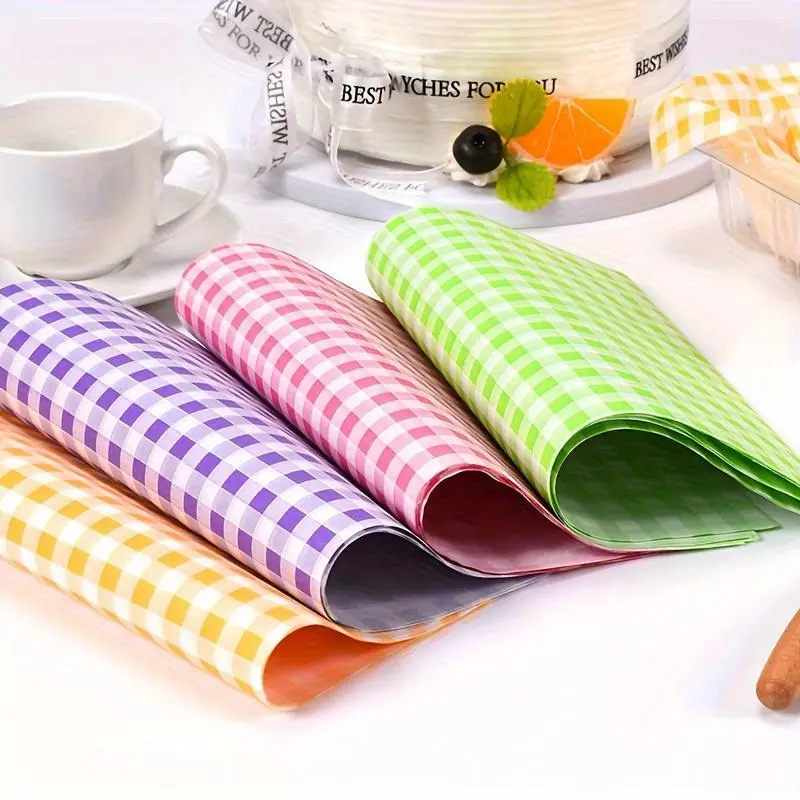 100 Sheets, Wax Paper Sheets, Grease Resistant Food Wrapping Paper, Disposable Food Wrappers, For Sadnwich, Sandwich, Hamburger, Fried Chicken, And More, Kitchen Gadgets, Kitchen Stuff, Kitchen Accessories