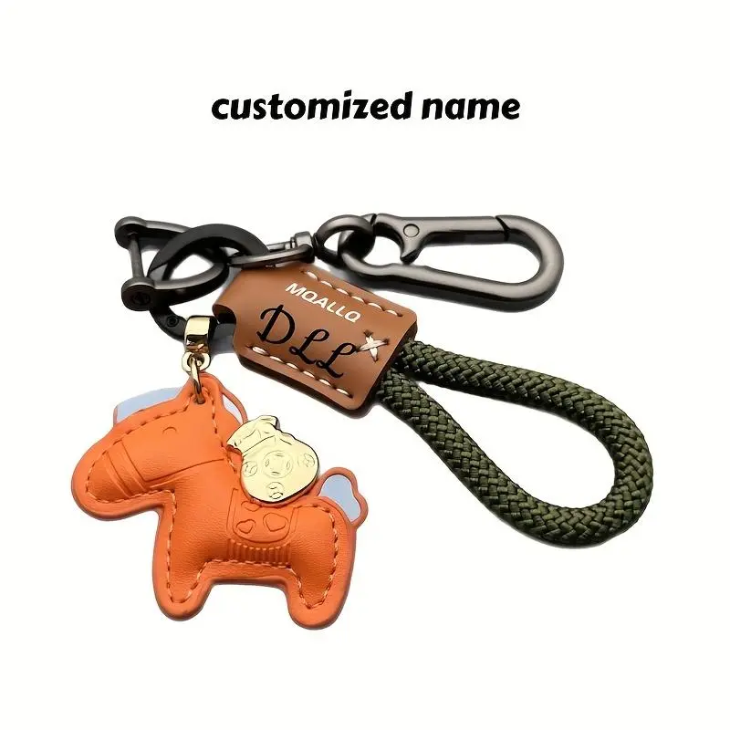 Custom Keychain with a Faux Leather Car Pendant, Easy And Stylish, Suitable for Both Men And Women Custom Keychain with a Faux Leather Car Pendant, Easy And Stylish, Suitable for Both Men And Women