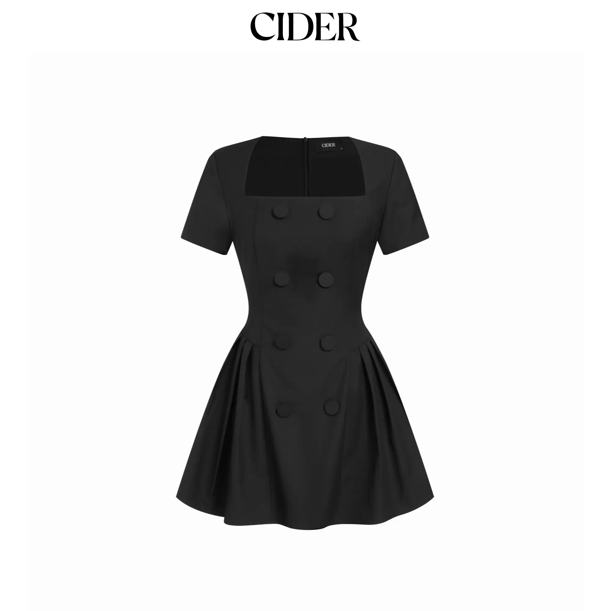Cider Square Neck A-line Mini Dress