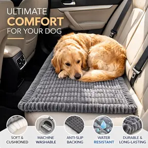 Soft Washable Non-Slip Pet Travel Mattress, Comfortable Dog Car Seat Pad, Backseat Protector, Ideal for Backseat, 1pc Pet Travel Bed