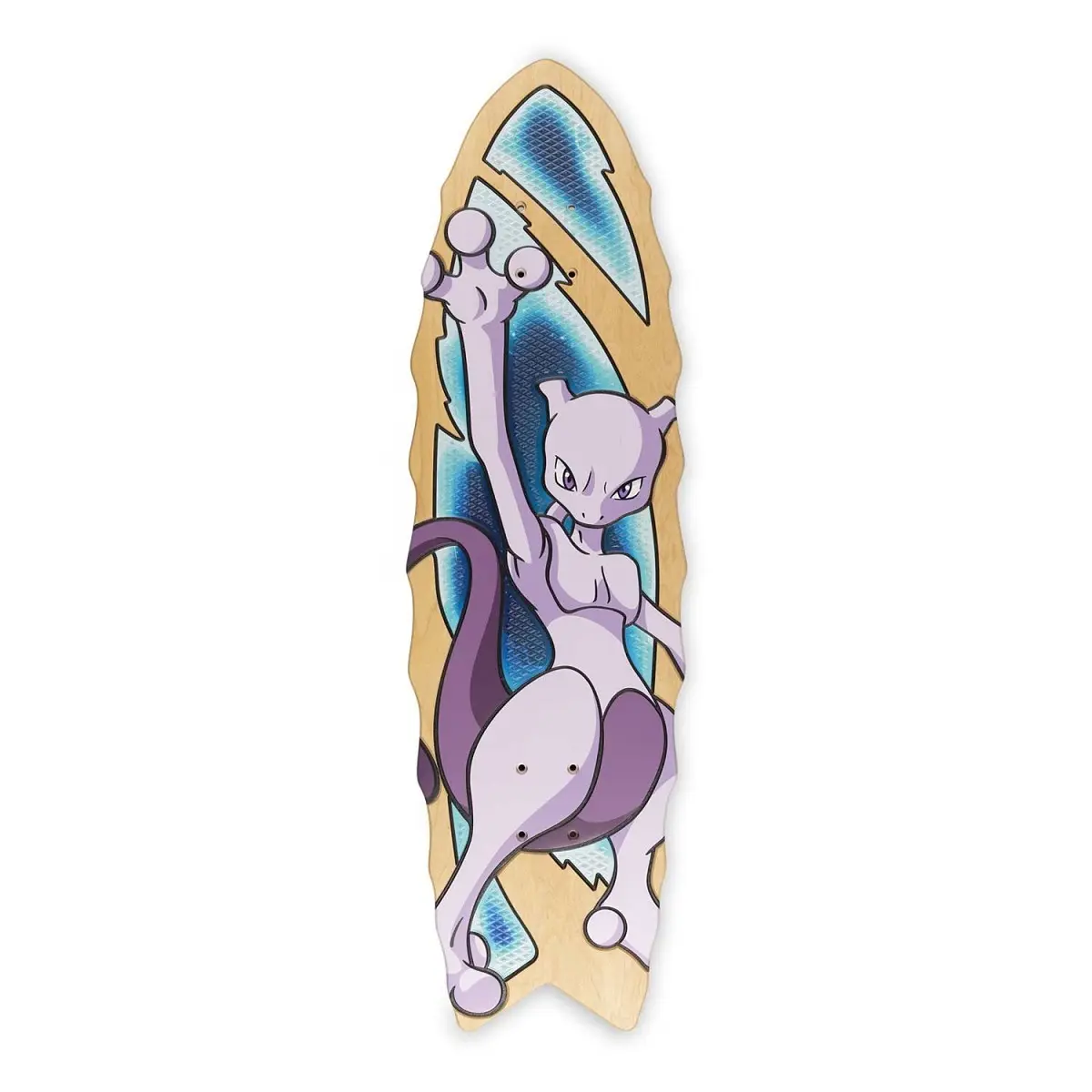 New Sealed Pokémon Center × Bear Walker Mewtwo Skateboard + COA