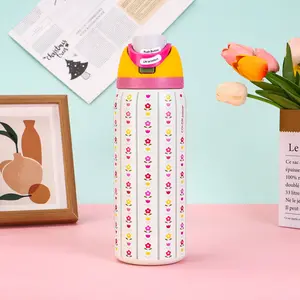 Owala FreeSip Insulated Water Bottle 32oz – Flower Crown Color Drop Edition | Brand New in Box | Leak-Proof, Built-In Straw, Stainless Steel | Floral Retro Aesthetic Tumbler for School, Gym & Travel