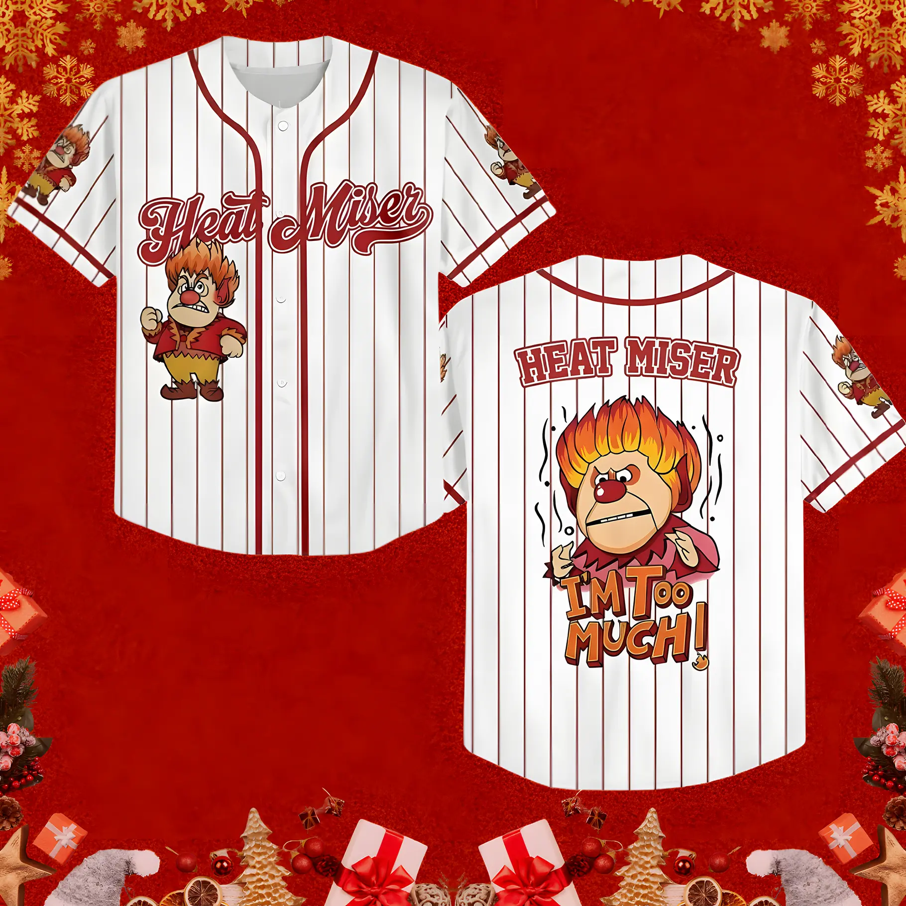 A Miser Brothers' Christmas Jersey - Heart Miser, Snow Miser Unisex Jersey, Christmas Jersey, Gift For Fan
