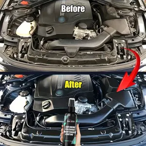 Car Engine Bay Cleaner Restorer Back To Black Gloss Car Products Plastic Leather Restore Auto Engine Polish Coating Renovator