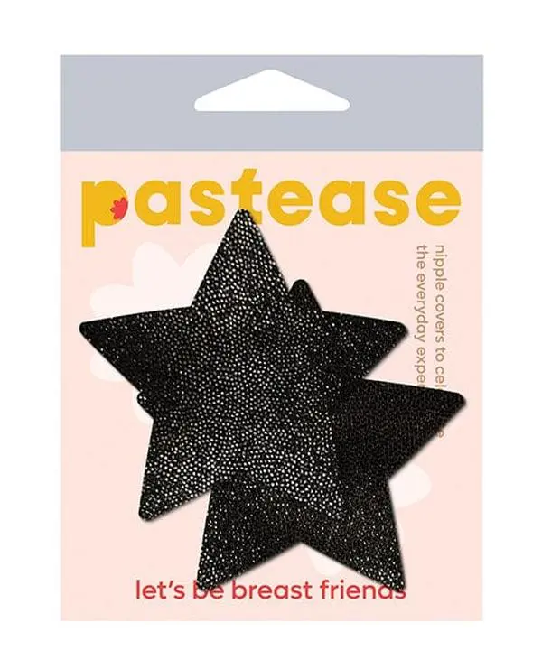 Women's Bra Accessories, Pastease Premium Glitter Star Underwear Accents - Black, 1-Size