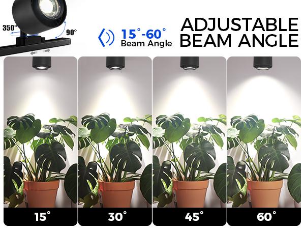 Barrina TR40c Track Grow Light System for Indoor Plants, 3 x 40W Heads, 5000K Full Spectrum Ceiling Grow Spotlight with 15°-60° Adjustable Beam Angle for Greenhouse with Timer, Black H-Type Rail Barrina TR40c Track Grow Light System for Indoor Plants, 3 x 40W Heads, 5000K Full Spectrum Ceiling Grow Spotlight with 15°-60° Adjustable Beam Angle for Greenhouse with Timer, Black H-Type Rail