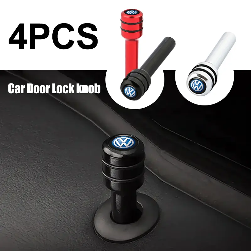 New Car Door Lock Pins Screw Knob Button Handle Automotive Accessories For Volkswagen VW Polo Jetta Sagitar Magotan Passat B5 B6 B7 CC Car Accessory