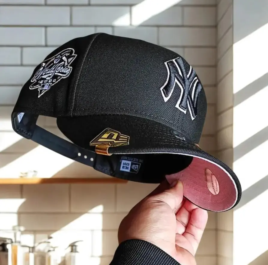 New Era MLB NY Yankees & LA Dodgers 9FORTY Adjustable Baseball Snapback Hat for Men Women, Pink Embroidered LA Logo & Pink Undervisor,Classic Team Logo Embroidery, Streetwear Fashion Essential, Vintage Baseball Brim Collection, Trending USA TikTok Cap
