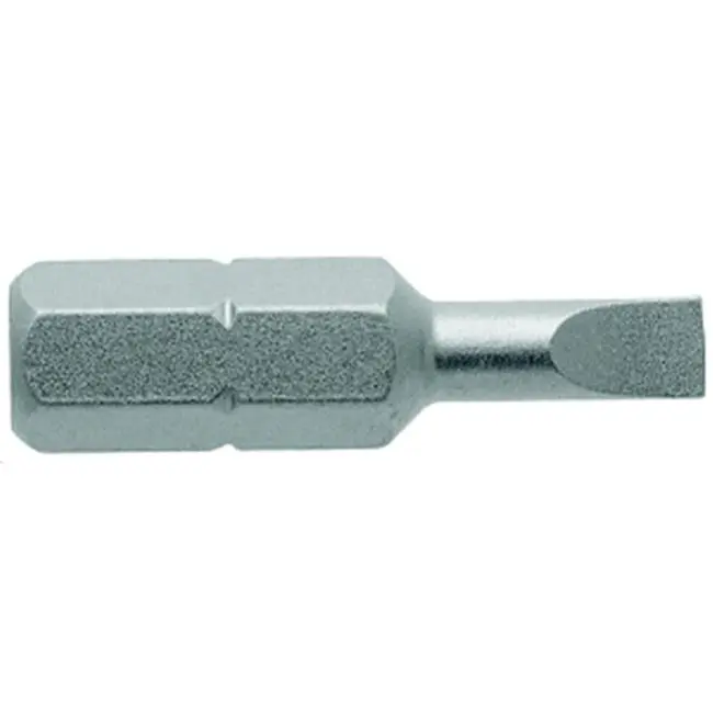 Apex  0.25 Hex Slotted Screw Tip, 1 In, Hex Bit, Slotted Hex