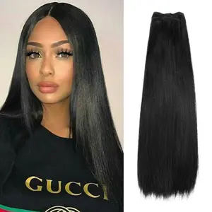 UpScale 15A Super Double Drawn Virgin Human Hair Silk Pressed Weave Bone Straight  (10"-28")