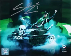 Shotzi Blackheart WWE Autographed 8" x 10" Riding TCB Tank Photograph - Fanatics Authentic Certified