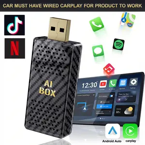 2026 Yurnlv Upgrade Magic Box 3.0 Wireless CarPlay Adapter (Netflix/YouTube/Tiktok/Google Play/Screen Mirror) -- FOR WIRED CARPLAY CARS ONLY