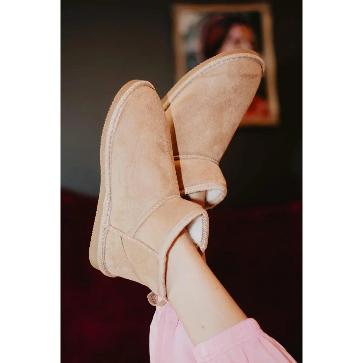 Sand Fur Cute Winter Boots
