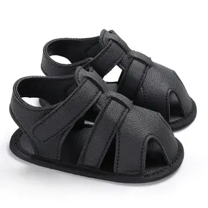 Canrulo Baby Boys Girls Sandals Rubber Shoes Outdoor First Walker Toddler Shoes for Summer 0-18 Months