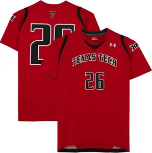 Texas Tech Red Raiders Team-Issued #26 Red Jersey from the Athletics Program - Size M