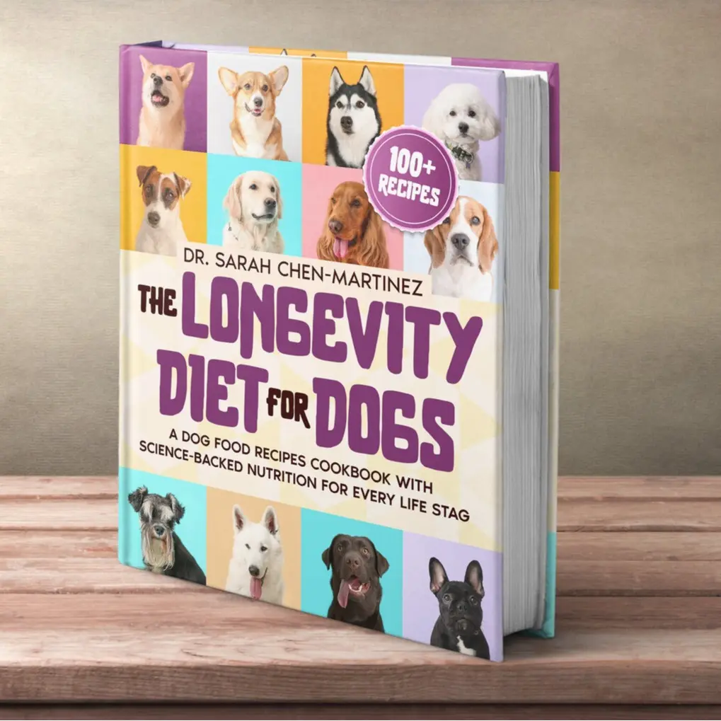 English Dog Food Recipes Cookbook: 200-Page Softcover Longevity Diet Guide with Science-Backed Nutrition, Expert Insights, Joint & Cognitive Support for Puppy to Senior Dogs’ Allergies & Genetic Needs