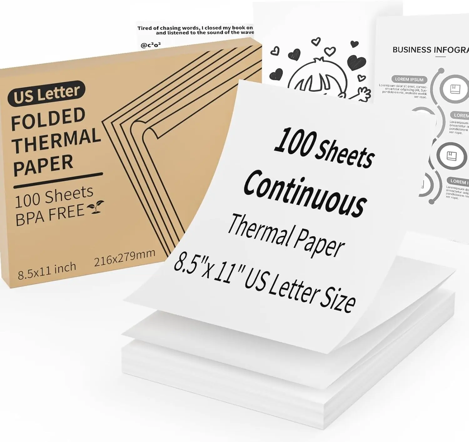 100 Sheets/Continuous Folding