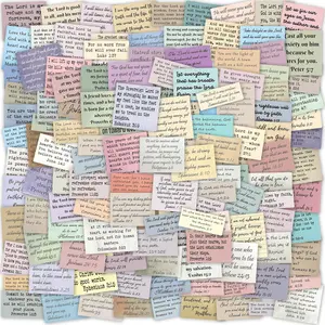 Bible Verse Stickers, 180PCS No Repeats Scripture Stickers, Christian Quote Sticker for Scrapbook Journaling Bible Study Supplies