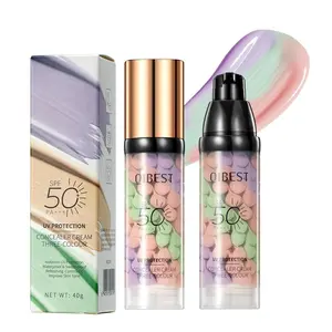 2 Pcs Primer Duo for Face Before Makeup, SPF 50 & Color Corrector, Even Skin Tone, Lightweight, Tinted Sunscreen, Tone Correcting