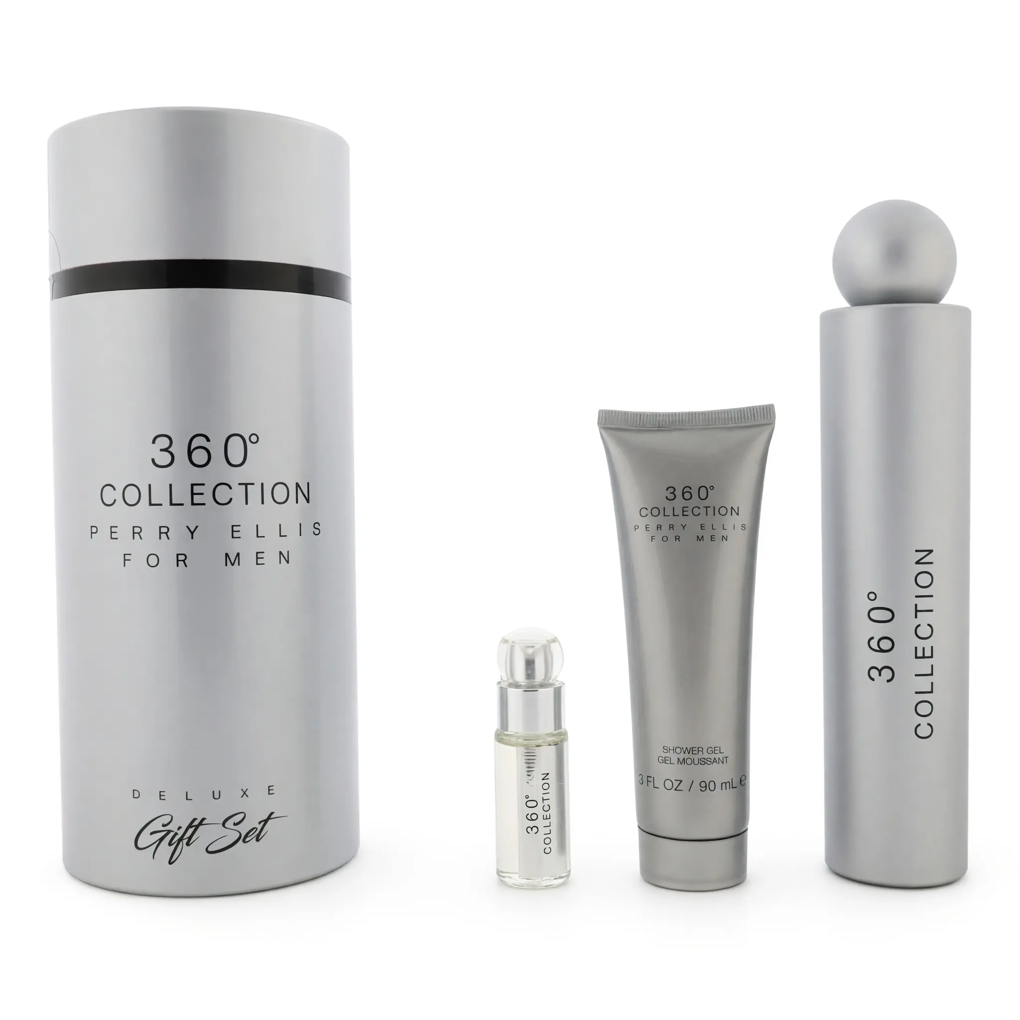 Perry Ellis 360 Collection Men's 3-Piece Fragrance Set - Spicy, Lavender, Herbal, Fresh and Clean Scent Profile