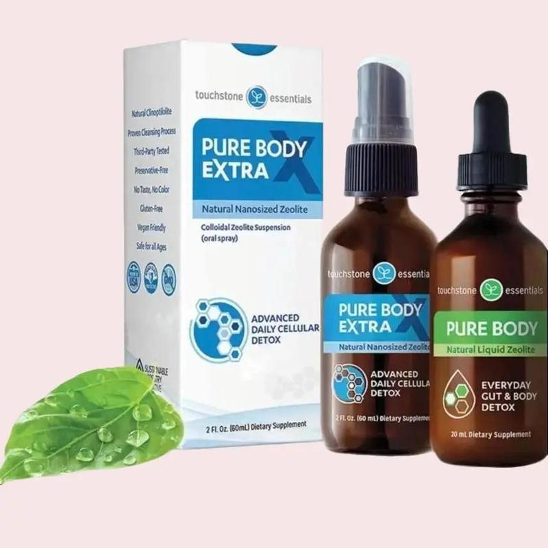 Detox Pure Body Extra 60 mL Touchstone Essentials - Zeolite Detox Pack - Dietary Supplement - Healthcare, Vitamin