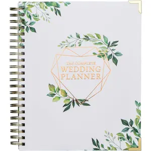 Wedding Planner Book and Organizer for Bride, Wedding Planning Binder with Tabs, Checklists, Countdown Calendar & Pocket, Engagement  Gifts for Couples, Bridal Wedding Planners Essentials