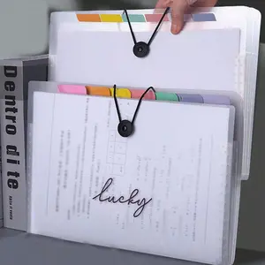 An 8/12-layer folder, transparent insertable A4 file folder storage box, exam papers holder, organizing and categorizing tool file binder, Document Organizer