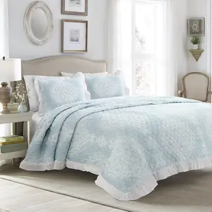 Lush Decor Lucianna Ruffle Edge Cotton Bedspread Set