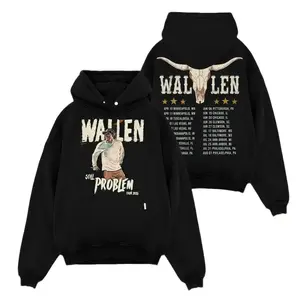 Print Retro M. Wallen Still The Problem Tour 2026 2-Sides Hoodie, Vintage Music Rap Hip Hop Lovers Hoodie, Retro 90s Country Style, Trendy Hoodie, Gift for Men Women
