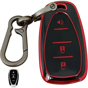 for Chevy Key Fob Shell Remote Key Fit for Chevrolet Bolt EV EUV Trailblazer Traverse Trax Blazer Equinox Cruze Sonic Volt Smart Key (3 Buttons)