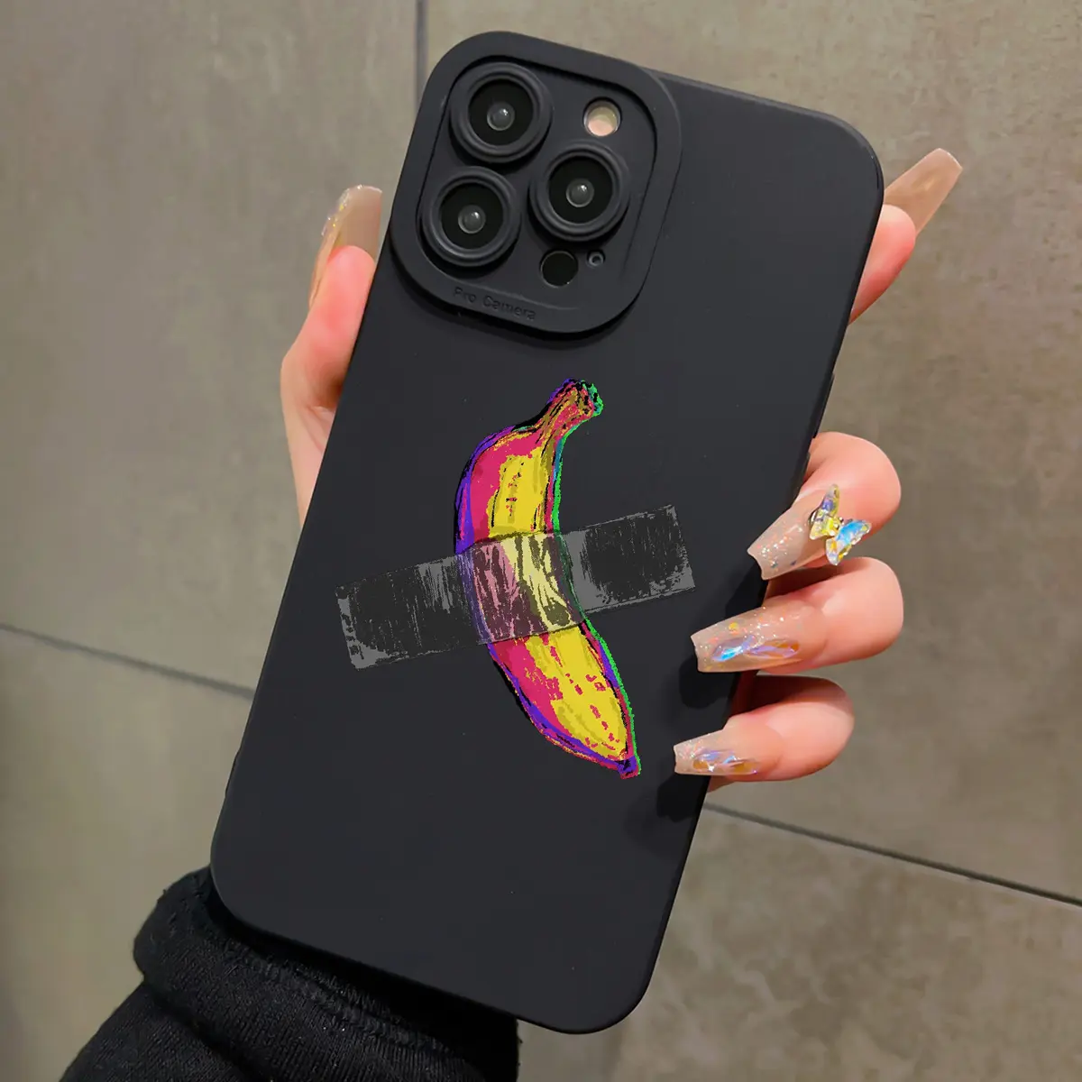 Banana Pattern Phone Case for Apple & Galaxy S Series, Anti-Slip Matte Finish, Compatible with iPhone 17 Pro Max, Samsung S25 Ultra