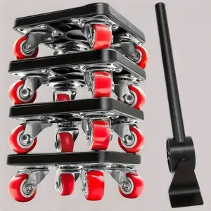 Heavy-duty Furniture Mover Set, 880lb Capacity Furniture Mover Tool, Labor-saving Sliders for Easy Sofa, Refrigerator & Couch Movement on Hard Floors, Furniture Moving Wheel