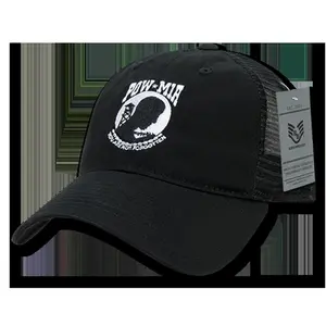 Rapid Dominance S79-POW-BLK Relaxed Trucker Powmia Caps, Black