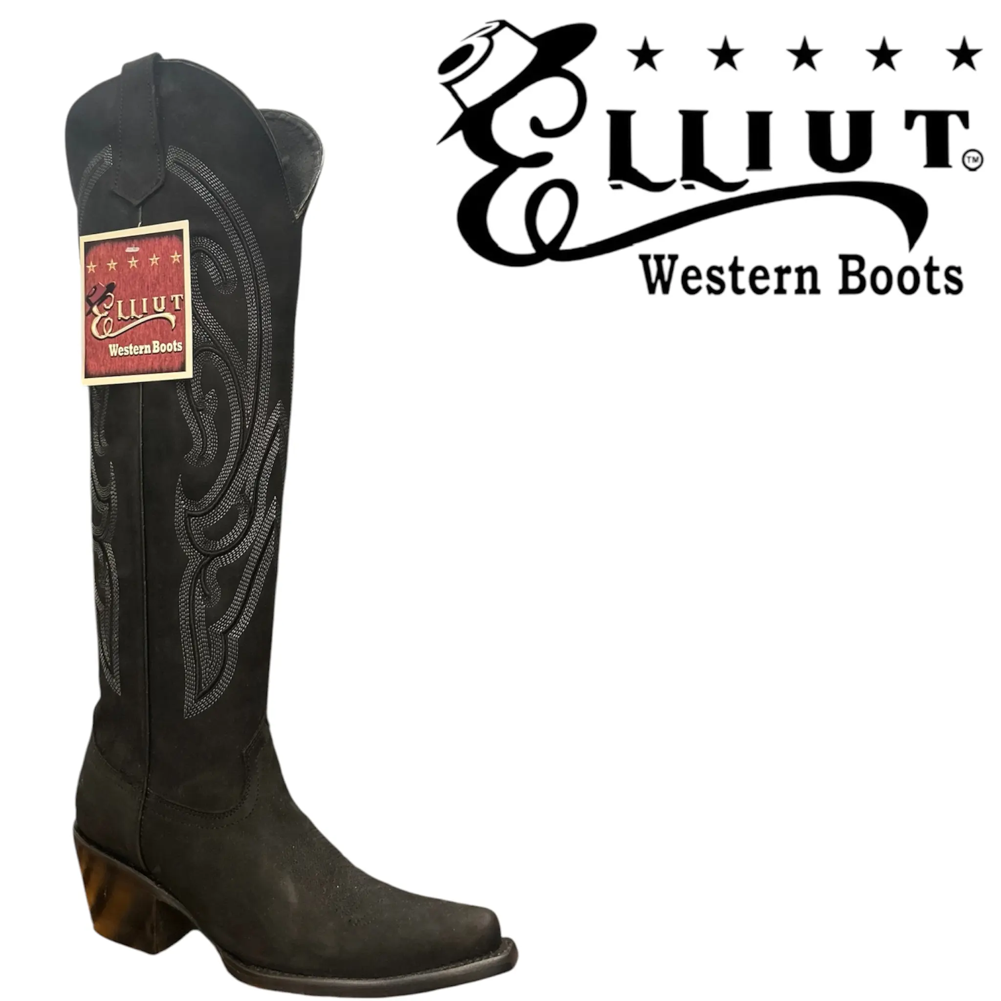 Ana Black High Knee Women's Fashion Boots