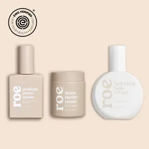 Roe New Mom Bundle - Probiotic Power Serum, Biome Barrier Cream & Hydrating Belly Serum - EWG Verified, Coconut Oil, Vitamins C & E, Soothing & Anti-Inflammatory