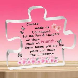 Leaving Gifts for Colleagues Women Her Leaving Presents for Colleagues Friend Nurses Teacher Acrylic Plaque Leaving Gifts Retirement Gifts for Women - Acrylic Puzzle Plaque
