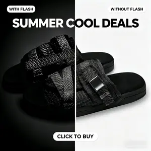 Light Up Reflective Slides |     3M Reflective, Adjustable, Arch Support, Anti-Slip, Fits Wide & Narrow Feet