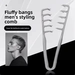 Men's Styling Comb Plastic Material, Portable Small Easy Storage, Daily Commute Travel Office Dorm Use, Versatile Use, Hair Styling Tool, Haircare