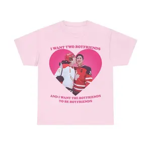 Ilya Shane I Want Two Boyfriends Heated TV Pink heart shirt