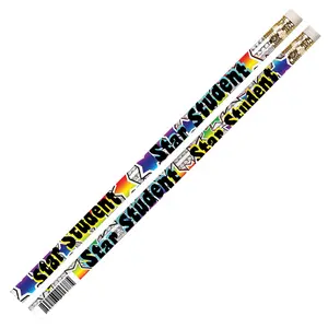 Musgrave Pencil  Star Student Motivational Fun Pencils - 12 Dazon