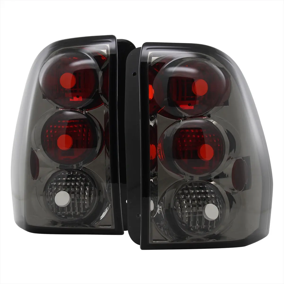 2002-2009 Chevrolet Trailblazer Tail Lights (Chrome Housing/Smoked Lens)