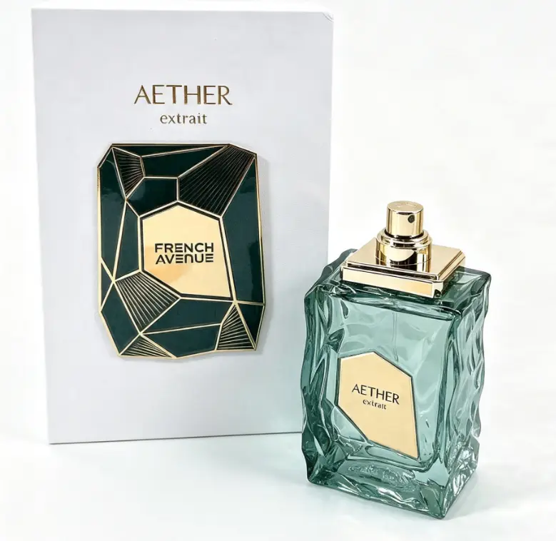 Luxury Aether Extrait Unisex Cologne Fresh Lime Sea Salt Cedar Amber Scent All Day Wear Elegant Glacier Glass Bottle Ready Gift Set For Men Women